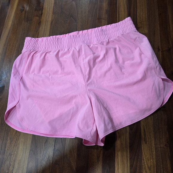 Avia Pants - Avia Pink Women's Athletic Elastic-Waist Running Short With Bike Short Liner XXL